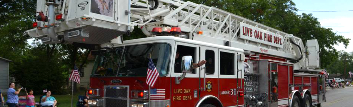 Live Oak Fire Department truck