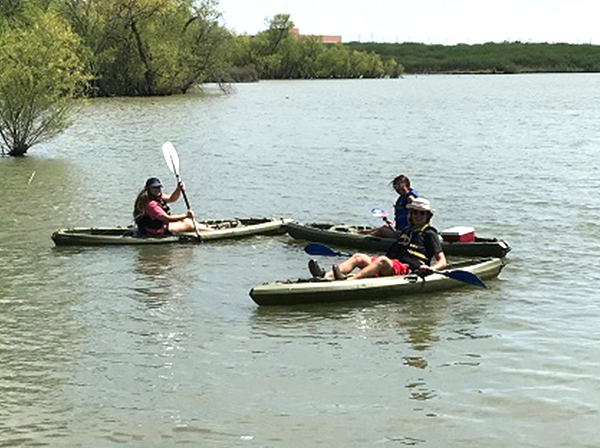 Boaters on the lake